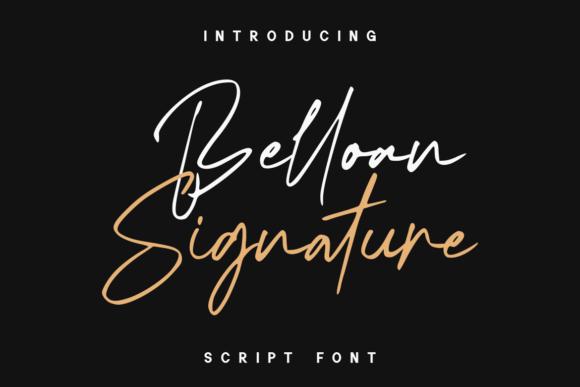 Belloan Signature Font