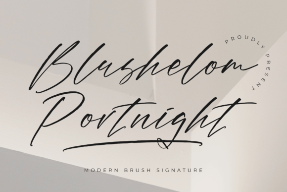 Blushelom Portnight Font for Elegant Design