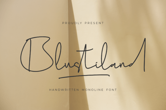 Blustiland Font for Creative Campaigns