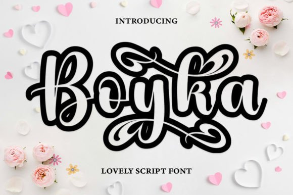 Boyka Outline Font for Creative Campaigns