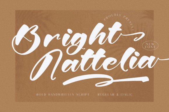 Bright Nattelia Font for Creative Projects