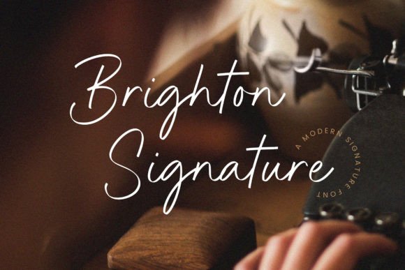 Brighton Signature Font for Elegant Branding