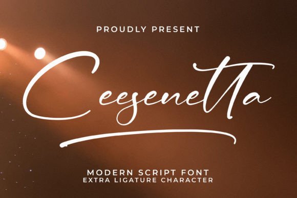 Ceesenetta – Modern Script Font