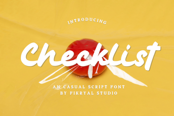 Checklist Font for Web Design