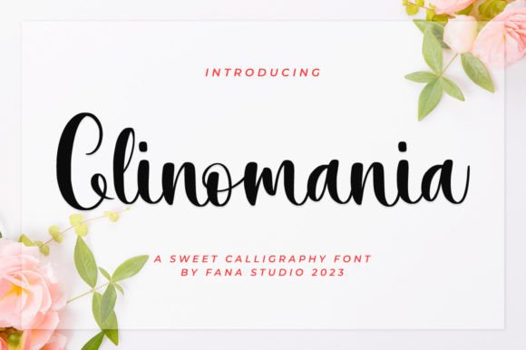 Clinomania Font: Elegant Script for Editorial Design