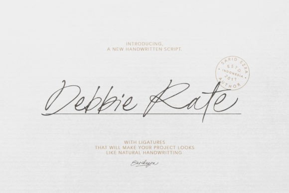 Debbie Rate Font Review