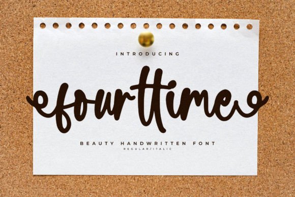 Fourttime: A Script Font for Elegant Design