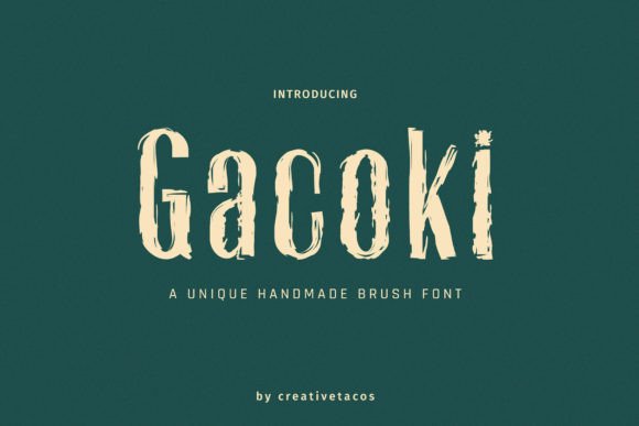 Gacoki Brush Font