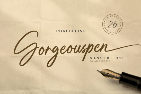Gorgeouspen Font Review