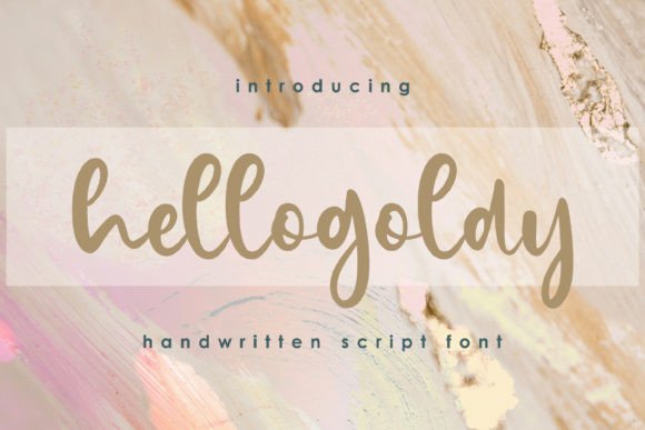 Hellogoldy Font: Elegant Script for Designers