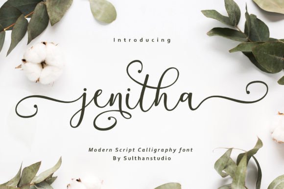 Jenitha Font: Elegant Script for Editorial Design