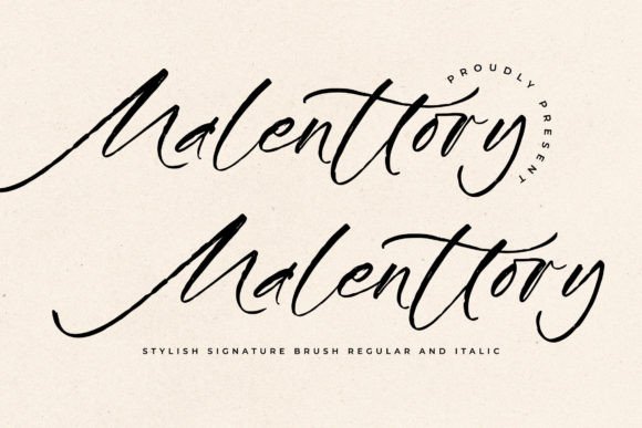 Malenttory: A Script Font for Digital Design