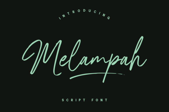 Melampah Font for Creative Makers