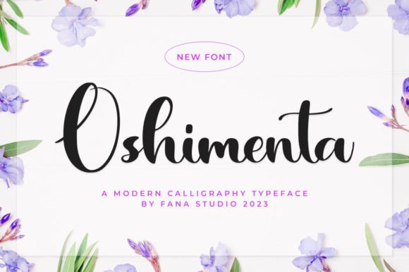 Oshimenta Font: Elegant Script for Editorial Design