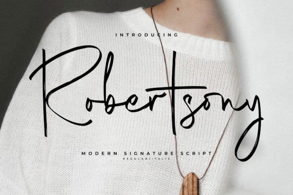 Robertsony Font for Professional Branding