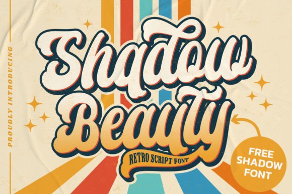 Shadow Beauty Font for Vintage Branding
