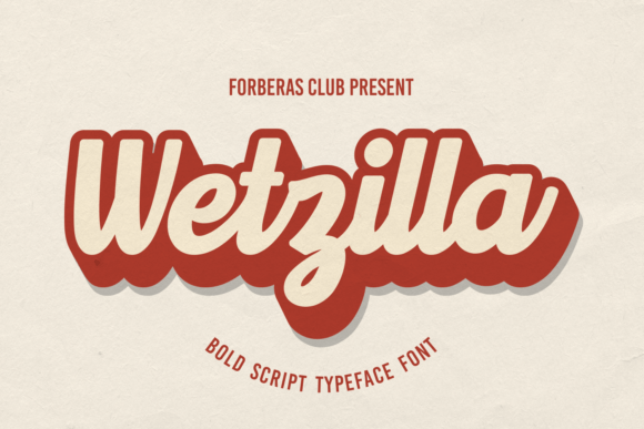 Wetzilla Font for Creative Projects